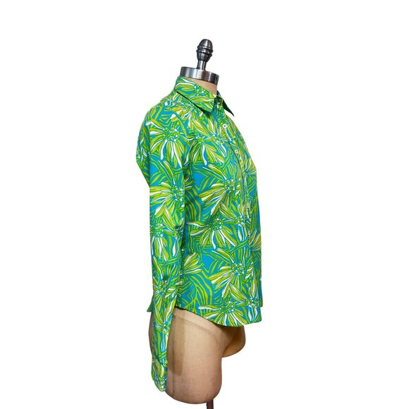 Lilly Pulitzer Daisy Darling print button down shirt Top size 4 - Picture 2 of 5